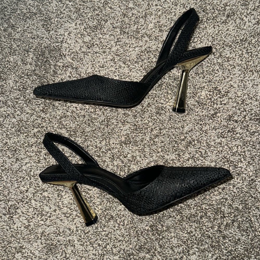 Zara sling back heels